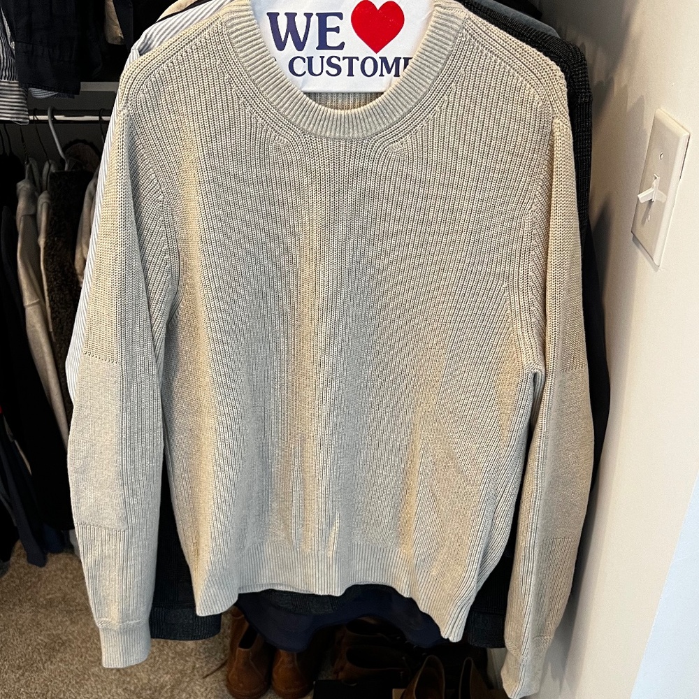 Buck Mason Gray Crewneck Sweater